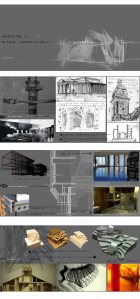 A selection of my work from hand Drawings , CAD model and physical Models. 
